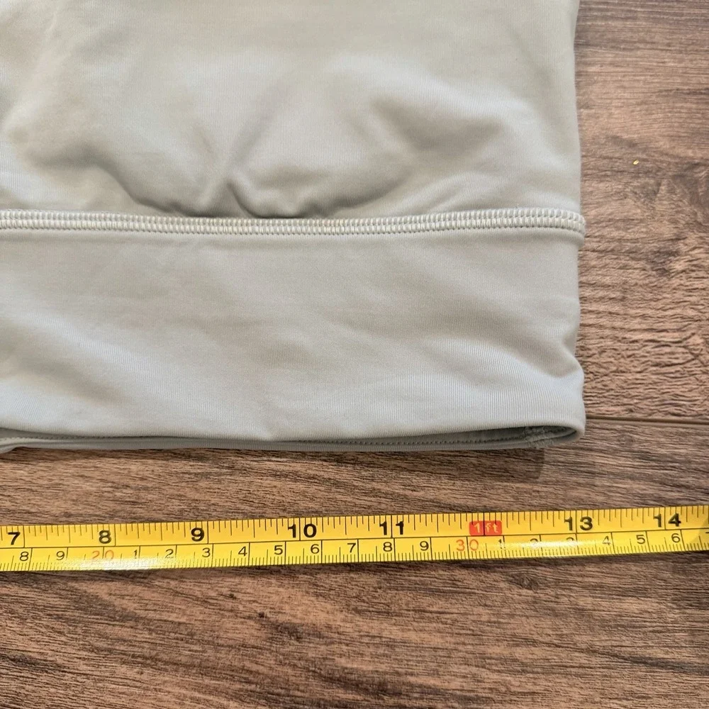 LULULEMON Energy Bra Long Line Bra Bone Strappy Back Size 8, B-D Cup - Picture 4 of 5